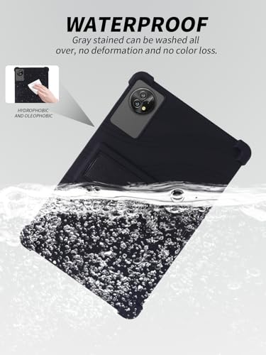 Étui silicone Blackview ZENO 10 support ajustable protection antichoc noir - 6