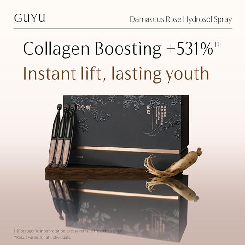 Image of Ginseng Anti-Aging Face Serum | GUYU Single-Use Ampoule | Peptides, Hyaluronic Acid, Panthenol, Ectoin, Beta Glucan | for Lifting, Firming, Smoothing Lines, Plumping (0.05 Fl Oz x 30pcs)