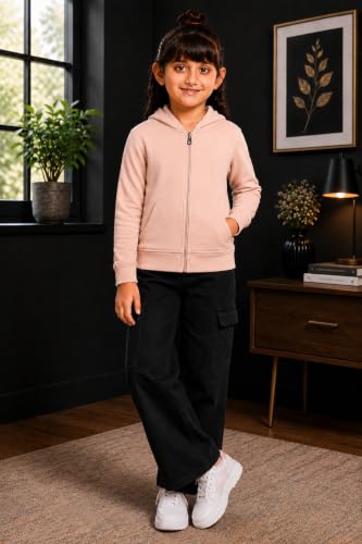 Image of ADBUCKS Girl's Cotton Hooded Sweatshirt