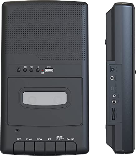 Portable Cassette Player Recorder With Stand-Alone Microphone, Walkman Tape Cassettes Converter Mp3 With Usb Player, Captures Usb Stick Audio Files, Built-In Speaker/Retractable Handle/Headphone Jack #TOP2
