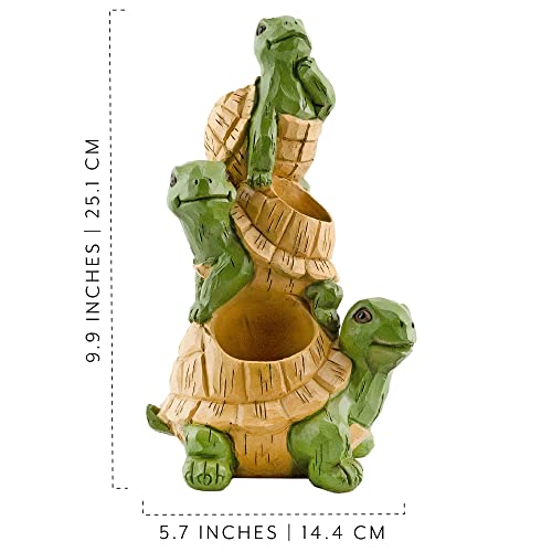 Esterno Stacked Turtle Planter; Decorative Garden Statue And Home Decor “Turtles All The Way Up” #TOP7