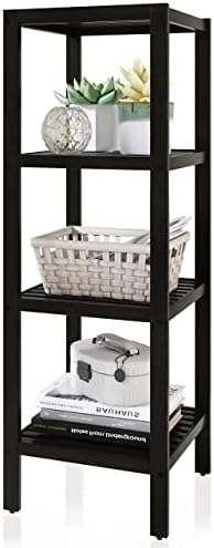 DAJAVE 3-Etagen Badezimmer Regal - Holz Mit Metall Für Organisation