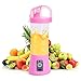 YINSY Tragbare Blender, 15 Oz Hand Fruit Mixer Machine, Mit Abnehmbarem Cup, USB Aufladbare, Für Shakes, Smoothies, Haus, Reise & Gym,Rosa
