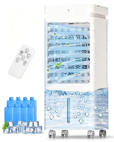 Portable Air Conditioners, Swamp Cooler Portable AC Unit for Room, Windowless Cooling Fan That Blow...