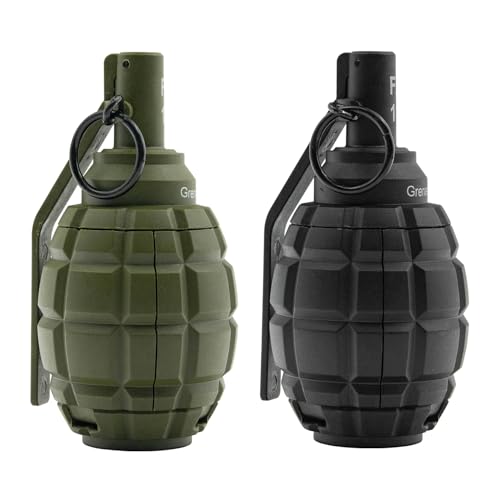 Zhongren CS Hand Grenades Toys Model Spring Powered Impact for Battle Games Tactcial Airsoft Paintball (F1-BK) - Thumbnail 6