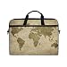 Produktbild LOSNINA 15-15.4 inch Laptop TascheGrunge KartenweltNeue Leinwand Drucken Muster Aktentasche Laptop Schulter Messenger Handtasche Case Sleeve