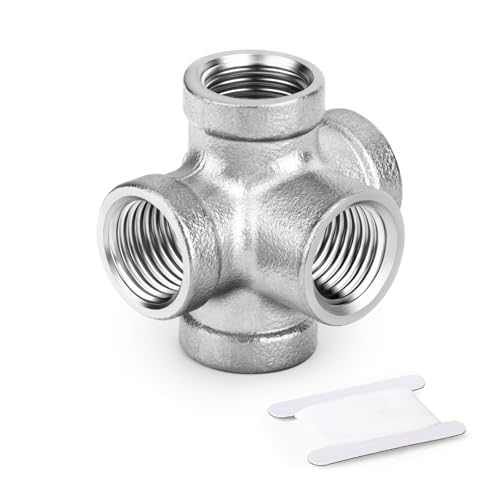 Accesorios de tubería de 5 vías de acero inoxidable 1 pulgada BSP de alta resistencia 2