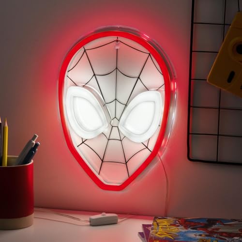 Spiderman-LED-Neonlicht, Wandmontage, offizielles Lizenzprodukt,...