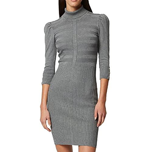 Morgan Vestido estilo jersey ajustado Gris Oscuro M
