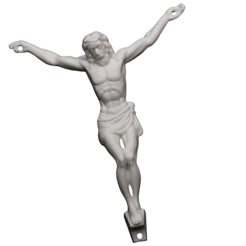 Kaltner Jesus Kruzifix 16cm - Moderne Christus Figur Aus Kunststein