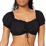 Stil: Regular Fit Stockerpoint Damen B-2025 Trachtenbluse, Schwarz (Schwarz), 42