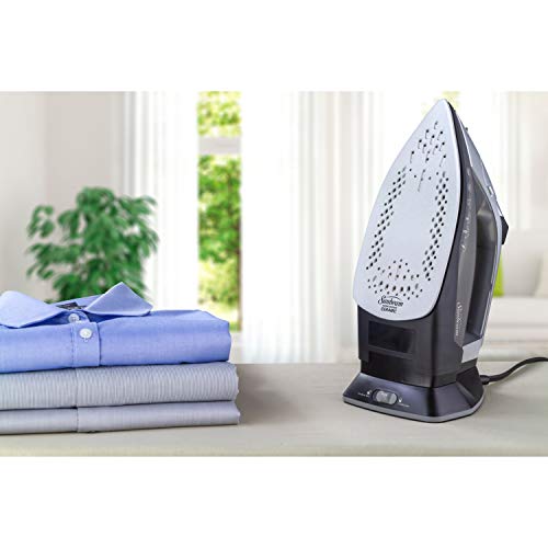 Sunbeam Cordless Or Corded 1500-Watt Anti-Drip Ceramic Hybrid Clothes Iron With Vertical Steam And Auto-Off Function (Gcsbnc-200), Grey #TOP5