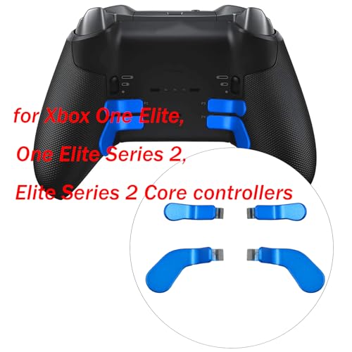 Image of 4 Pcs Elite Control Paddles for Xbox One Elite Controller, Replacement Parts Accessories Kits Metal Paddles for Xbox One Elite Series 2 /Elite 2 Core Controller (Blue)