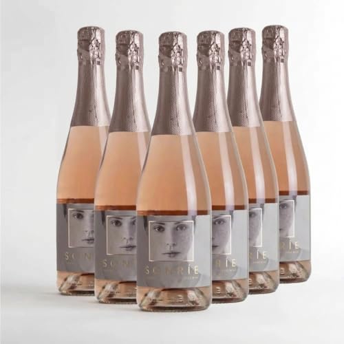 Sonríe 0% Sparkling Rosé – Vino Rosado Espumoso Sin Alcohol – Caja 6 Botellas 75 cl