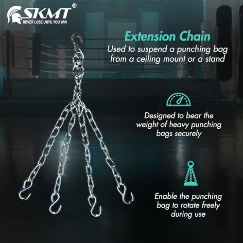 Image of SKMT NEVER LOSE UNTIL YOU WIN Camo Boxing Kit with Synthetic Leather Boxing Punching Bag,Gloves and Hanging Chain (42 INCH)