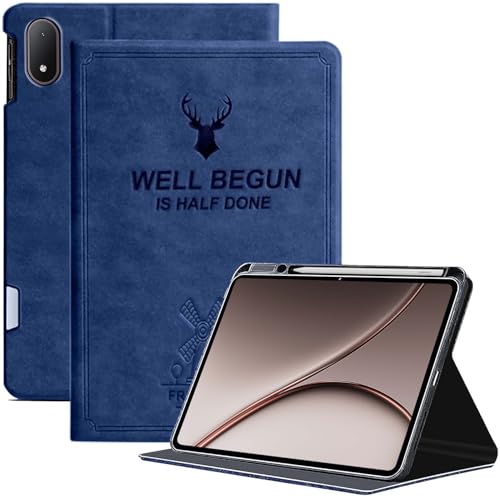 Image of ProElite Case Cover for OnePlus Pad 4 13.2 inch 2026 Case, Deer Flip case Cover for OnePlus Pad 4 13.2 inch 2026 Case with Pen Holder, Dark Blue