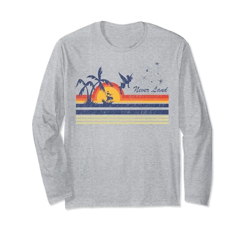 Disney Peter Pan Tinker Bell Flying Silhouette Long Sleeve T-Shirt