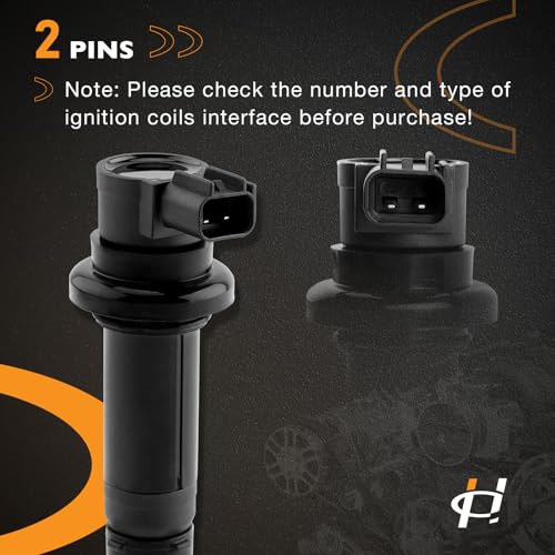 Image of F6T558 Ignition Coil Packs (4pcs) | Compatible with Yamaha 2003-2007 YZF R6, 2002-2006 YZF R1, 2006-2009 YZF R6S, 2006-2014 FZ1 & More, Replaces# 5VY-82310-00-00