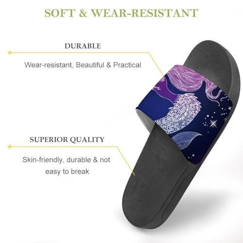 Chaussons de maison durables et confortables au design sirène