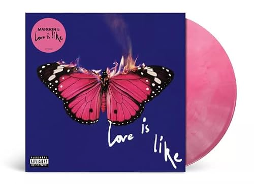 Album art for Love Is Like, Bubblegum Vinyl LP, Alternative Cover with Exclusive Poster by Maroon 5