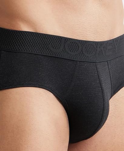 Image of Jockey LM05 Men Bamboo Cotton Elastane Stretch Breathable Mesh Brief with StayDry Treatment
