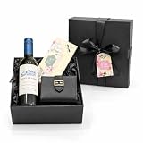 Kit Presente com Vinho, Acessórios e Chocolate | Presente Feminino e Masculino para Dia das Mães, Dia dos Pais, Namorados e Natal (Kit Mãe Te Amo com Vinho e Acessórios)
