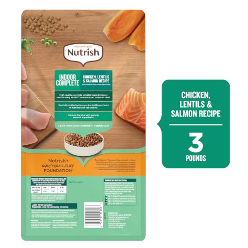 Nutrish Indoor Complete Dry Cat Food, 3 lb. Bag (Rachael Ray) - image 3