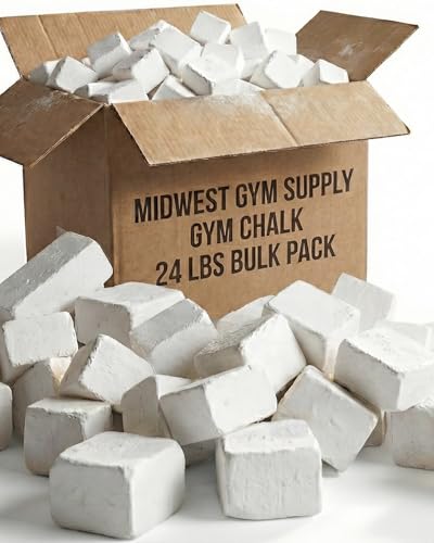 Midwest Gym Supply Taiwanese Gym Chalk – 24 Pack Magnesium