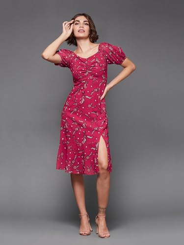 Image of Miss Chase Women's Sleeveless Collared Bodycon Above-Knee Polyester Dress