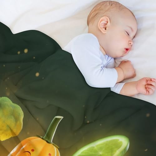 Couverture en flannel légumes impression 3D jeté de lit doux 130x150