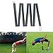 Gnbzxce High Jump Training Equipment High Jump Bungee Elastic Crossbars Rubber Track and Field Jumping Crossbars for Beginner