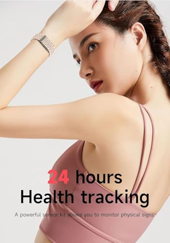 Image of Smart Bracelet for Men Women, Wearable Health Activity Fitness Trackers Sports Monitoring Sleep Tracker with Free APP and 2 Bands (JF21)