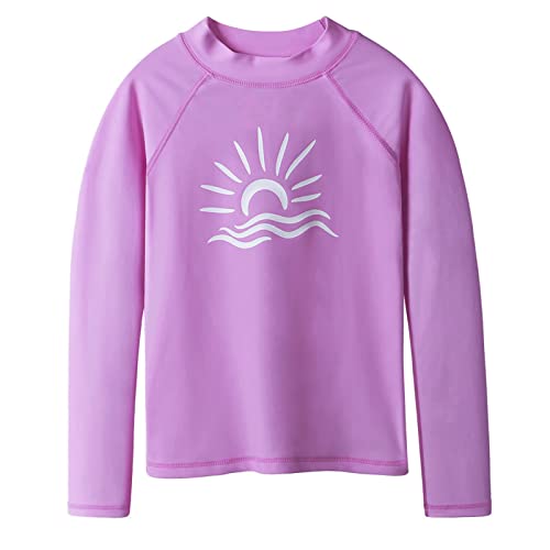 Image of TFJH E Girls & Boys Long Sleeve Rashgurad Swimsuit UPF 50+ Kids Swimwear Sunsuits