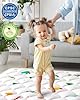 Odorless Premium Foam Baby Play Mat, Soft Microfiber Fabric Crawling Mat for Floor- Comfortable and Hypoallergenic, Non-Slip Cushioned Floor Playpen mat for Infants,Babies,Toddlers #1