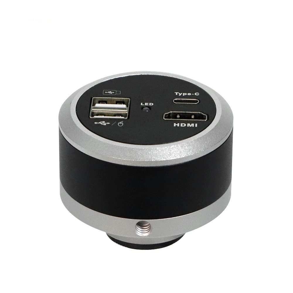 Kit de accesorios para microscopio 4K 1080P HDMI USB Cámara microscopio Digital Industrial C-mount Video 60FPS microscopio Cámara for PCB CPU Reparación de teléfonos soldadura portaobjetos de microsco