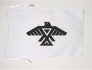 Anishinaabe People Flag 18'' x 12'' Cords - Anishinaabeg Small Flags 30 x 45cm - Banner 18x12 in Drapeau Anishinabek d'Ontario AZ FLAG