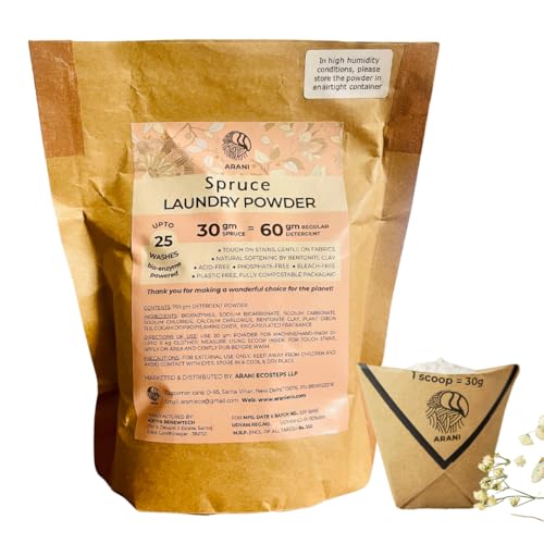 10 Sustainable Products on Amazon You Need to Try 35 Arani Eco Spruce Concentrated Laundry Detergent Powder 750 gm | U...