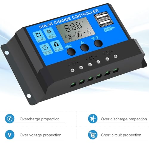 BOKENTIO 30WSolar Panel Kit 12V/24V Battery Charger for PWM Charge Controller 10A + Extension Cable - Image 6
