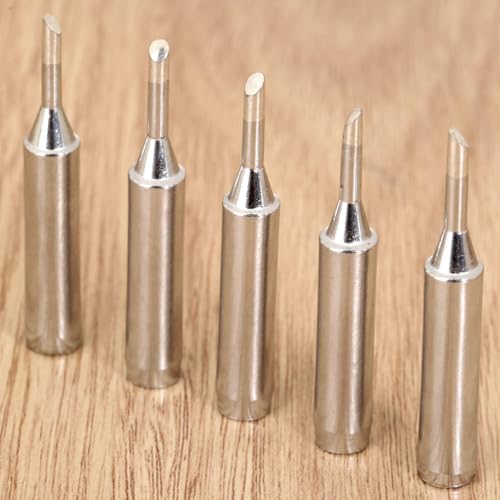 Image of Soldering Iron Tips, 5pcs 900M-T-2C Soldering Iron Tips Compatible with Hakko, Radio Shack, Atten, Quick Soldering Station 936 /937 /938 /942 /951 /BK8586 /907