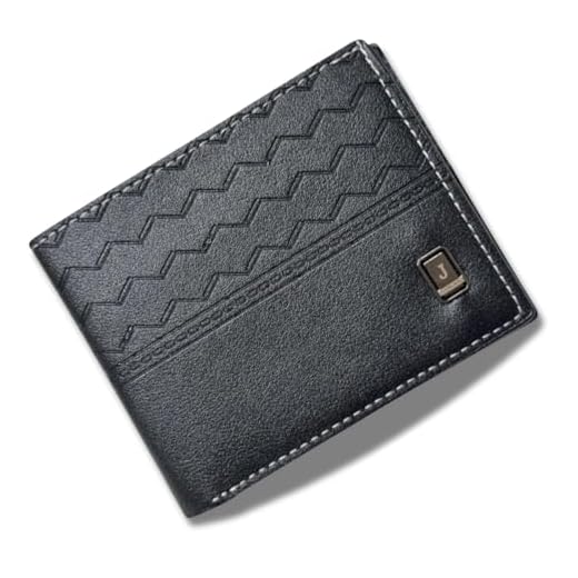 Carteira masculina de couro legítimo premium slim fina elegante moderna resistente minimalista compacta durável estilosa prática design masculino casual social (preto moderno)