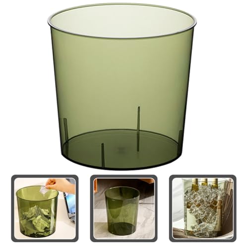 Caneca de basura verde mediana para oficina y cocina miniatura 6