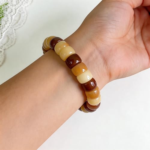 Image of Fidget Bracelet Bodhi Seed Bracelets Anxiety Fidget Bracelets Protection Healing Stretch Alleviate Anxiety Stress Protection Healing Bodhi Jewelry Gifts for Women Men