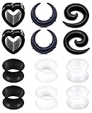 Hochwertiges, hautfreundliches Material dieser Dehnschnecke zum Ohr Dehnen für Tunnel und Plugs.