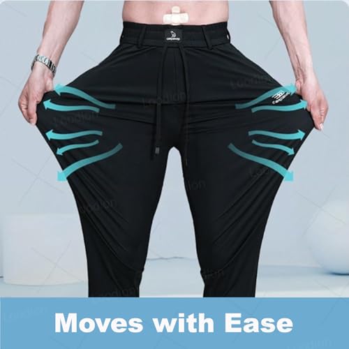 MeshIrons - Ice Silk Mesh Panel Casual Pants4