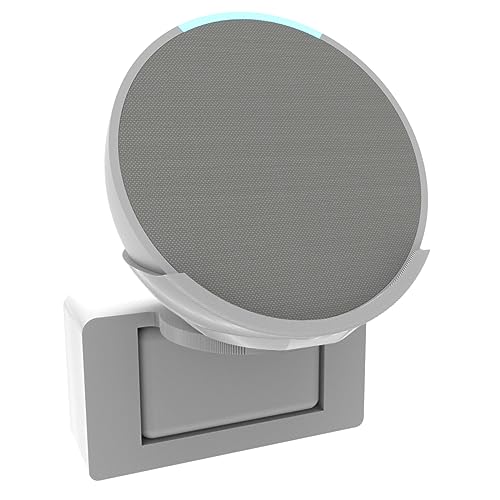 Suporte Stand de Tomada Compatível com Alexa Echo Pop (Branco)