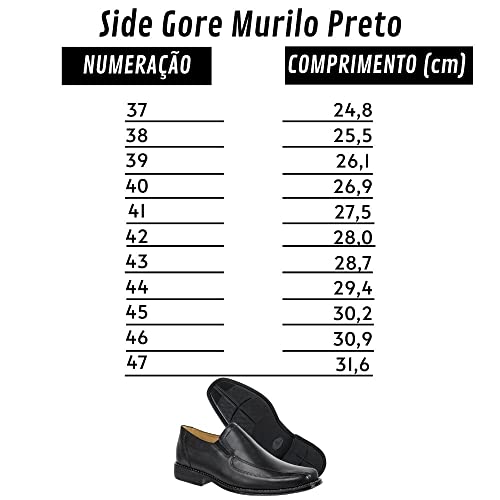 Sapato Social Masculino Side Gore Sandro Moscoloni Murilo (Preto, br_footwear_size_system, adult, nu