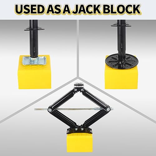 Image of OULEME 12 Pack RV Leveling Blocks, Stackable Jack Blocks, Interlocking Leveling Pads with Carrying Bag, for Camper Travel Trailer