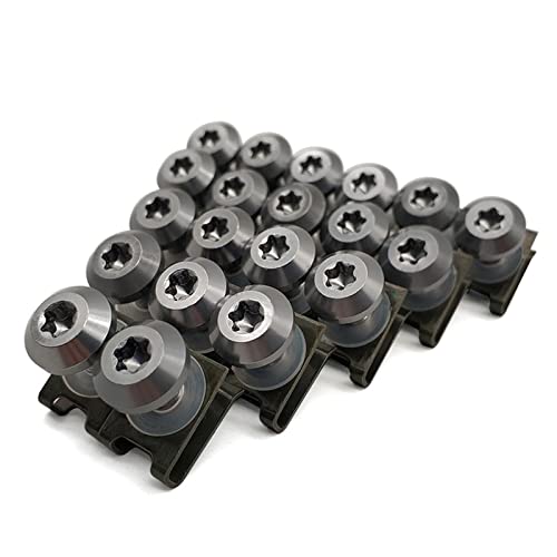 Schraubenteile 20 Stücke Für Ducati Monster S2r 800 821 797 695 696 796 400 M400 Motorrad Verkleidung Körper Bolzen Schraube Federbolzen Muttern Kit M6(Titanium)