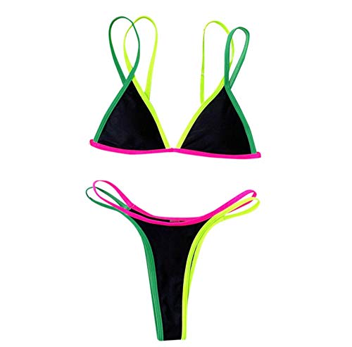 Bikini taille haute et string côtelé en V pour vos après-midi à la plage