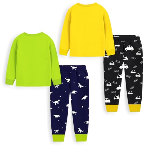Image of Trampoline Baby Boys Printed T-shirt with Pyjamas set Pack of 2